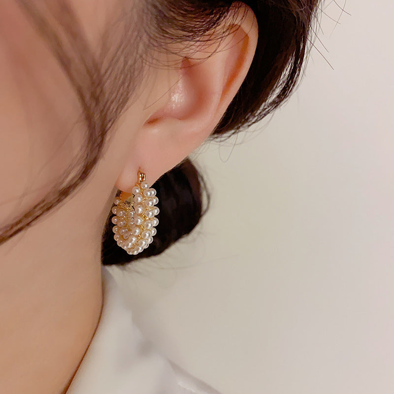 Vintage Bali Pearl Earrings