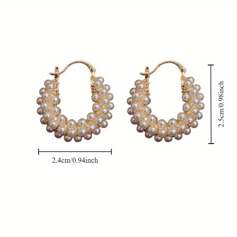 Vintage Bali Pearl Earrings