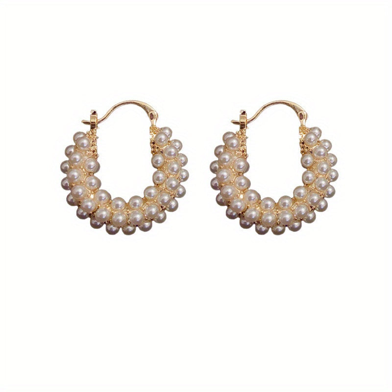 Vintage Bali Pearl Earrings
