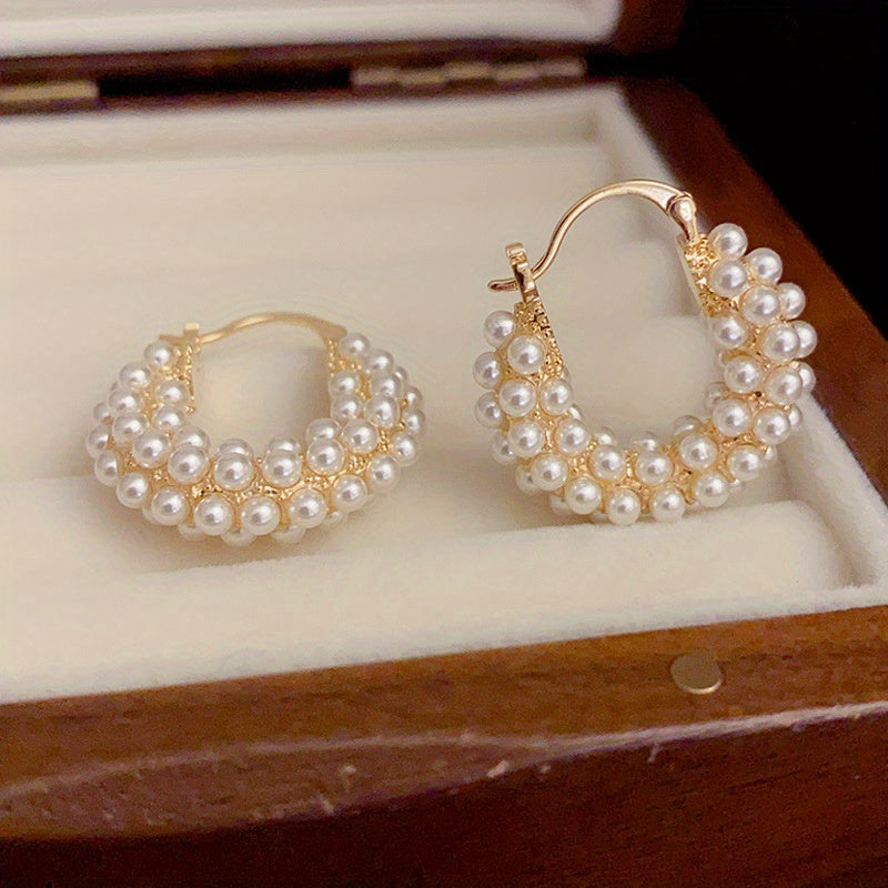 Vintage Bali Pearl Earrings