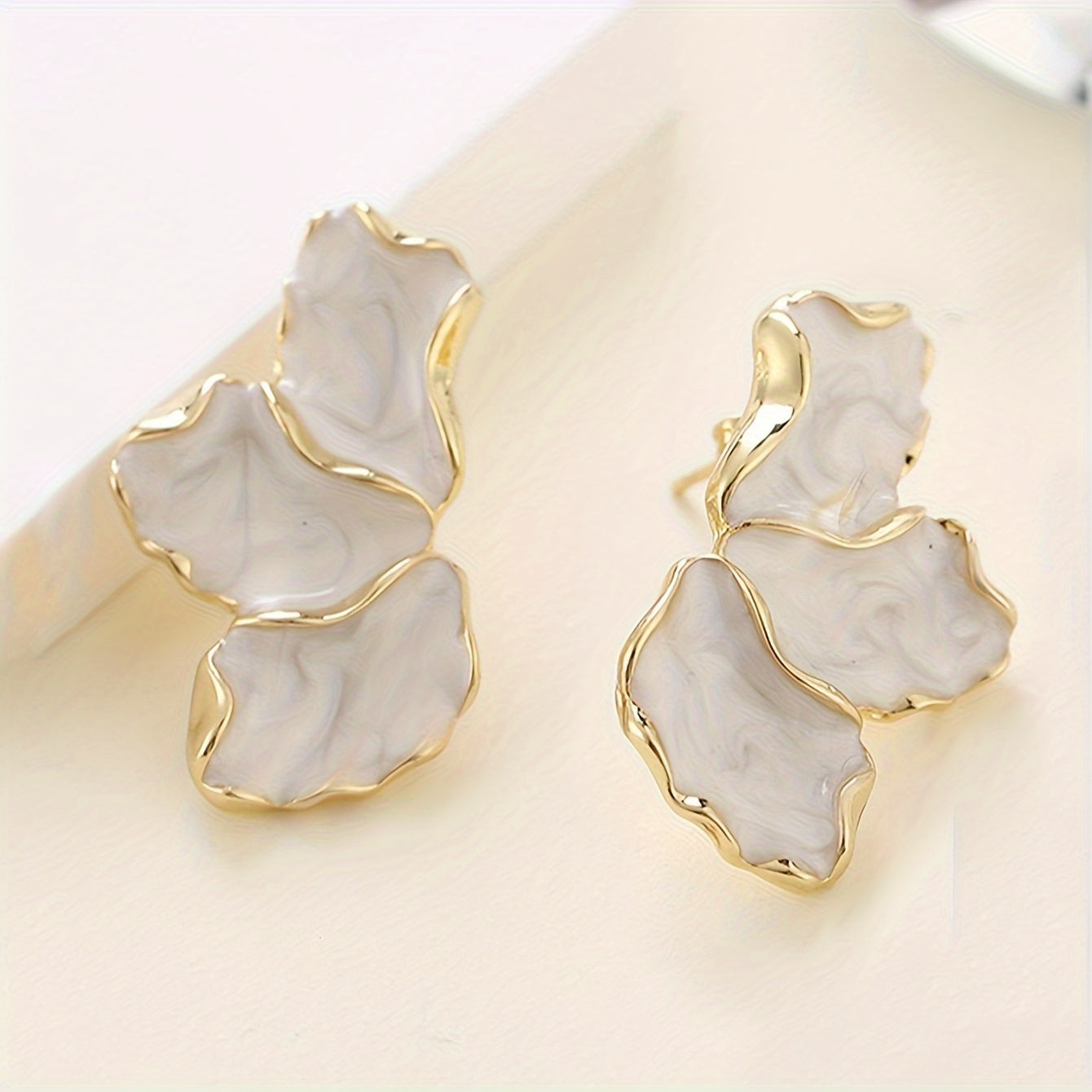 Half Flower Earrings
