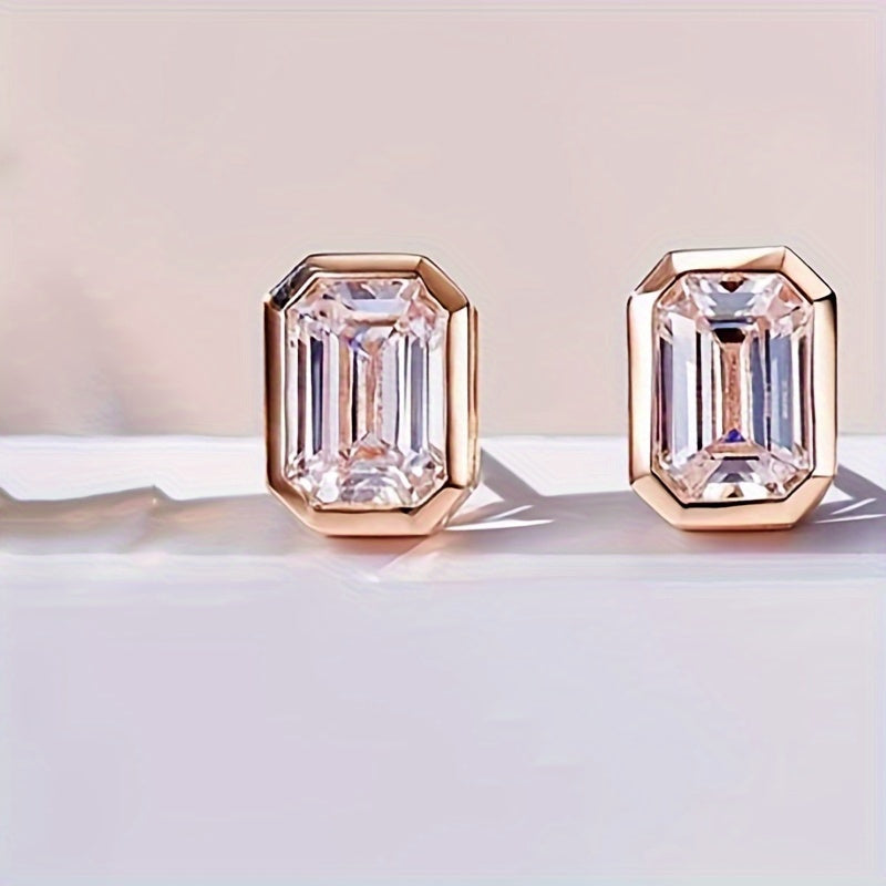 Tiny April Birthstone Earrings