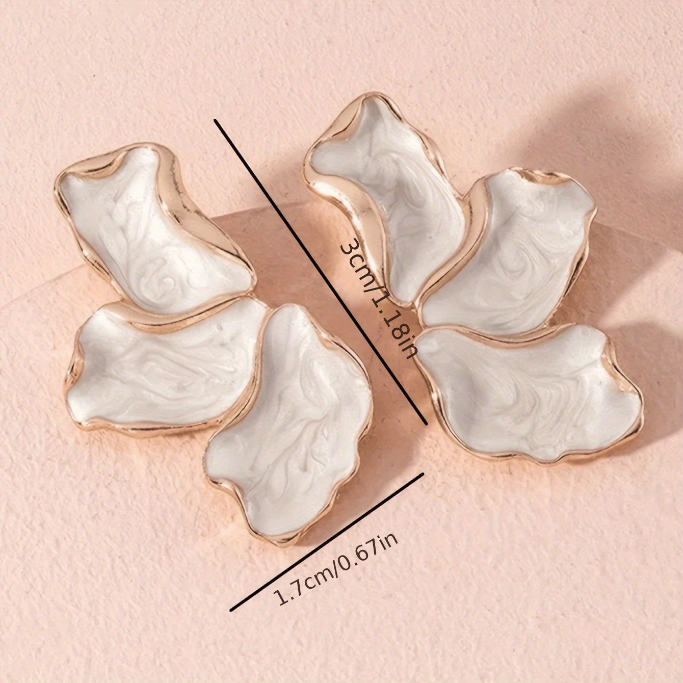 Half Flower Earrings