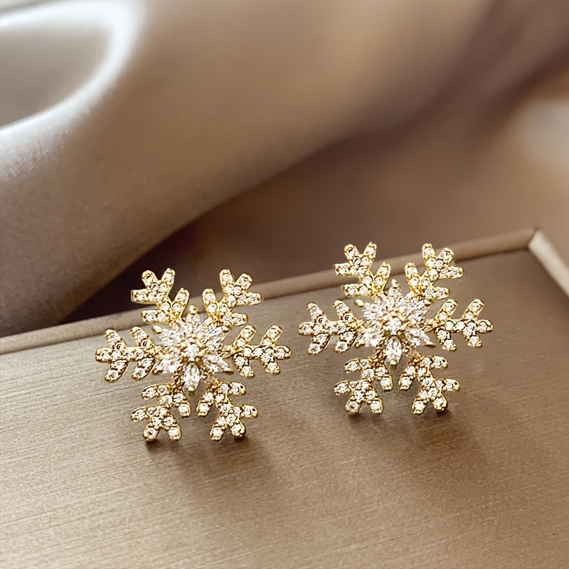 Snowflake Stud Earrings