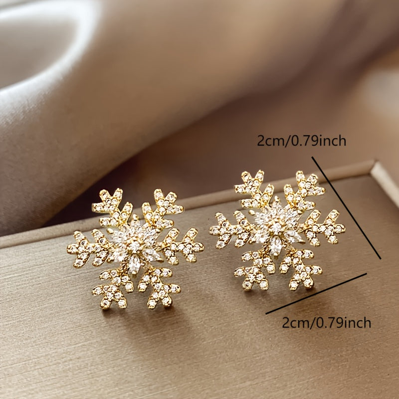 Snowflake Stud Earrings
