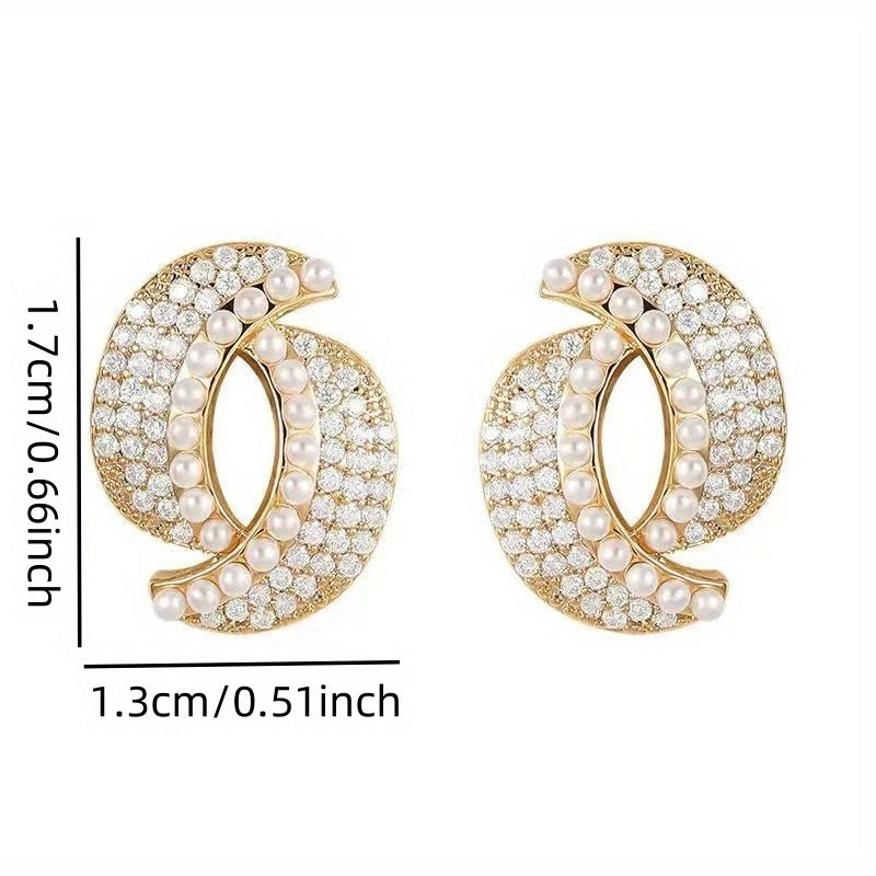 Crescent Moon Design Earrings