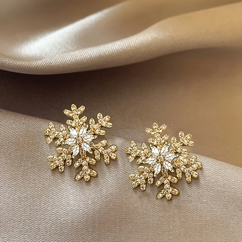 Snowflake Stud Earrings