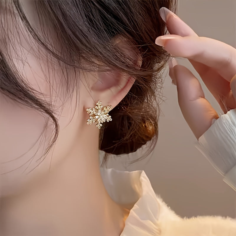 Snowflake Stud Earrings