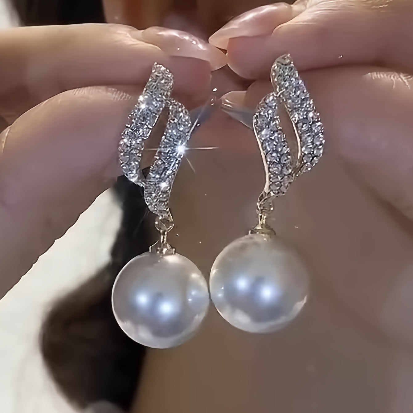 Artificial Crystal Earrings
