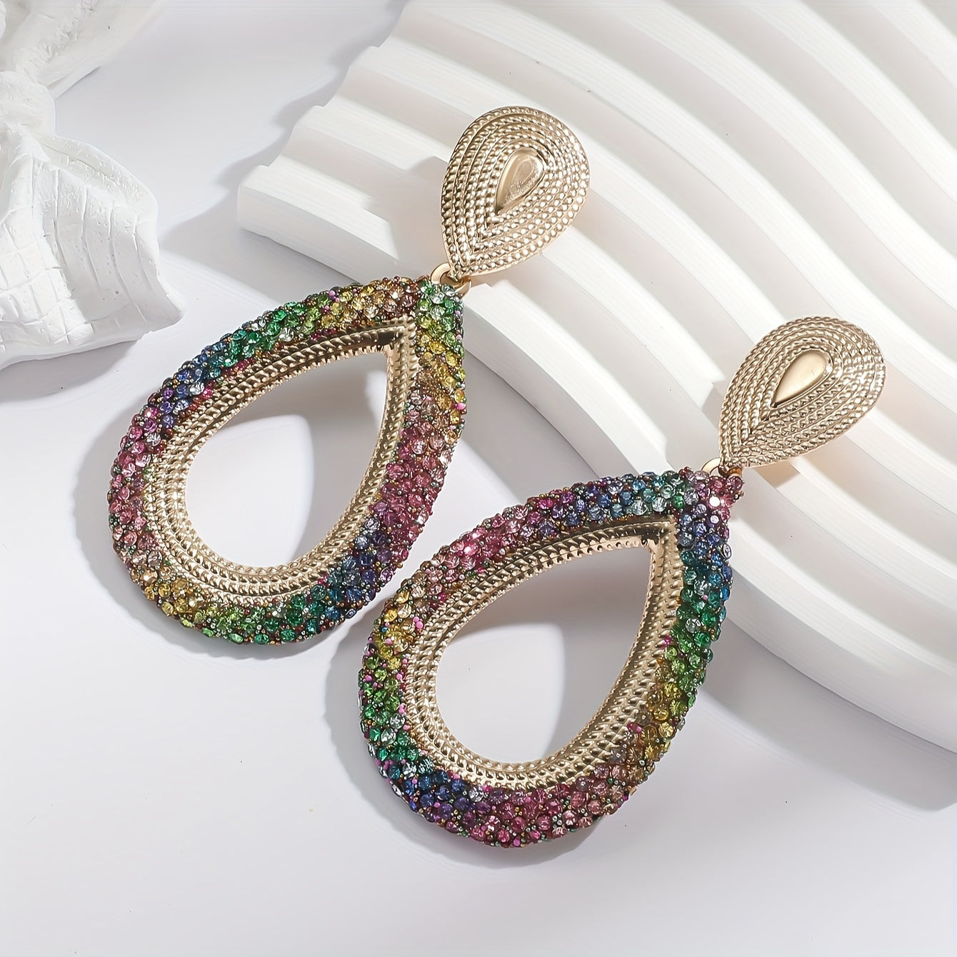 Multicolor Boho Style Drop Dangle Earrings