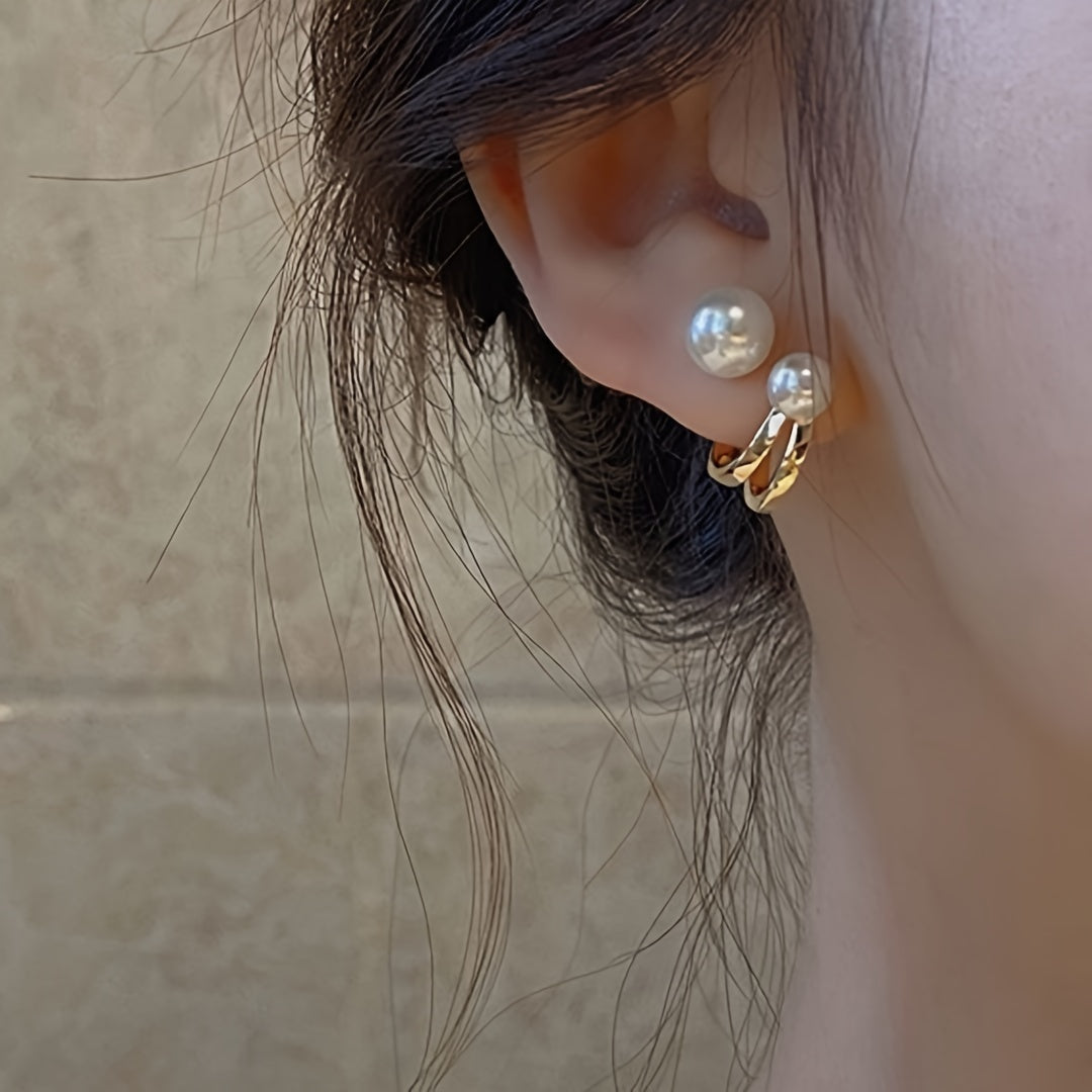Pearl Swirl Earrings