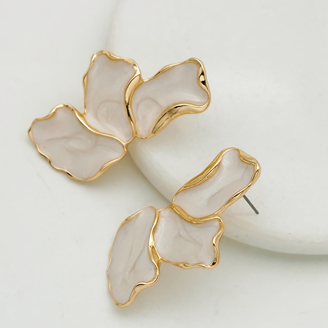 Half Flower Earrings
