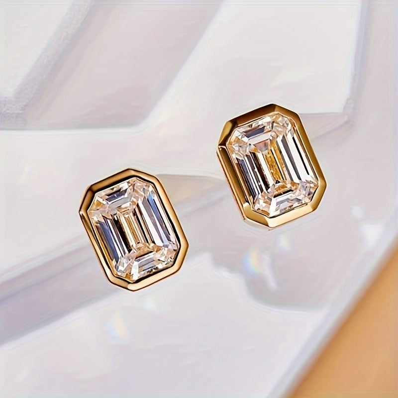 Tiny April Birthstone Earrings