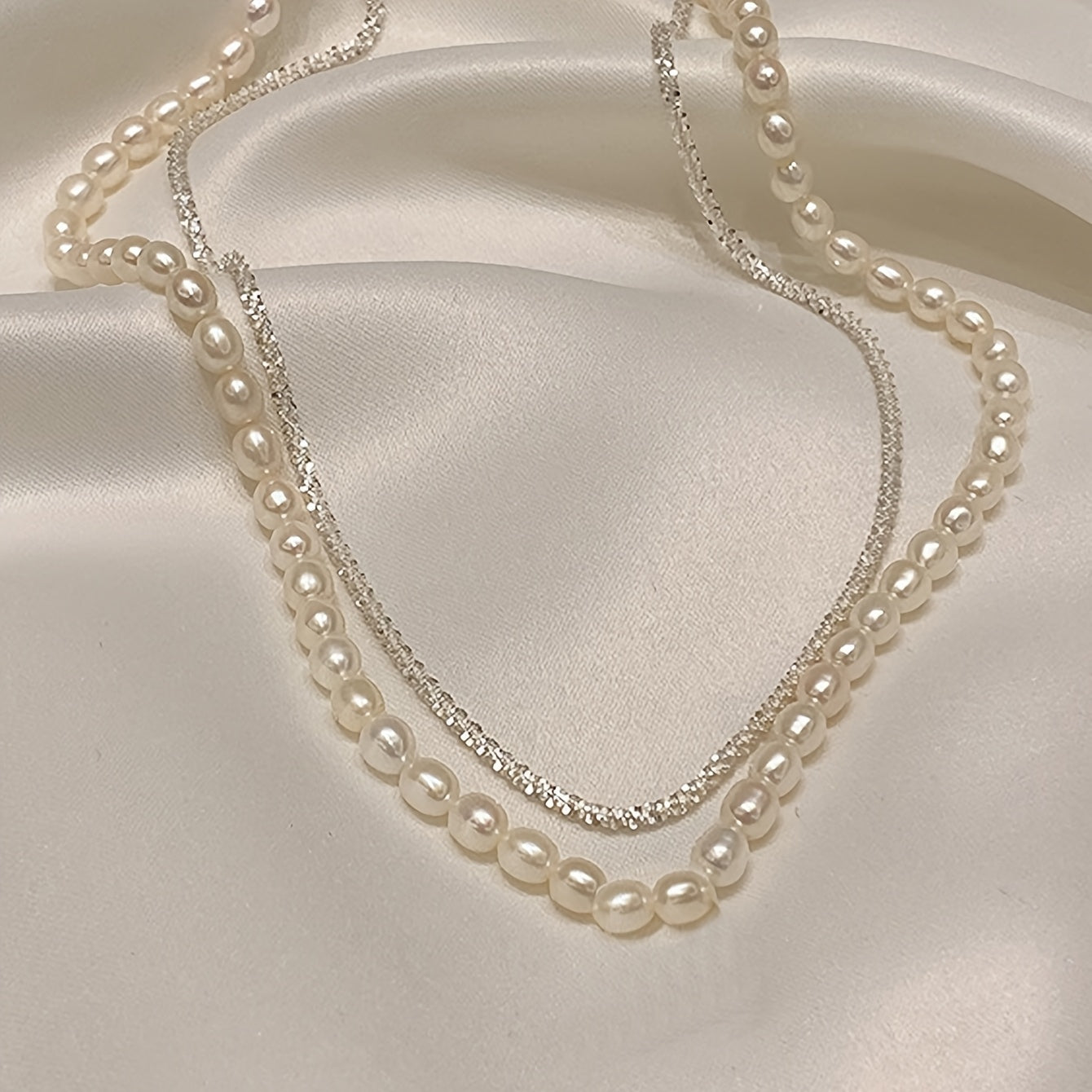 French-Inspired Faux Pearl Necklace Set