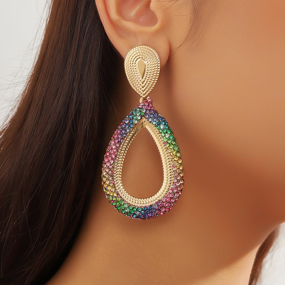 Multicolor Boho Style Drop Dangle Earrings