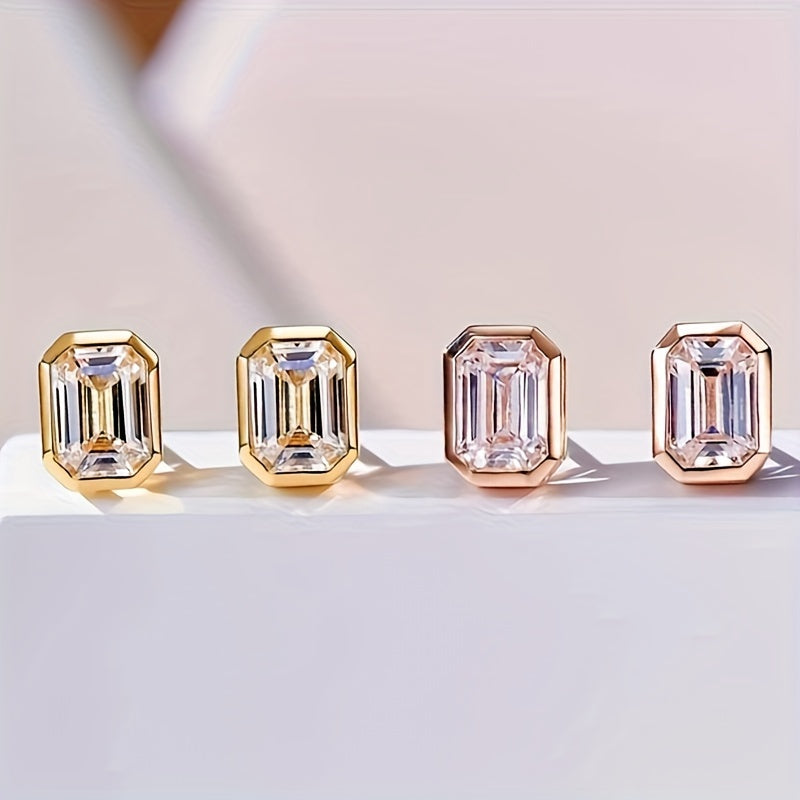 Tiny April Birthstone Earrings