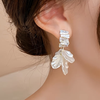 Sparkling Flower Zircon Earrings