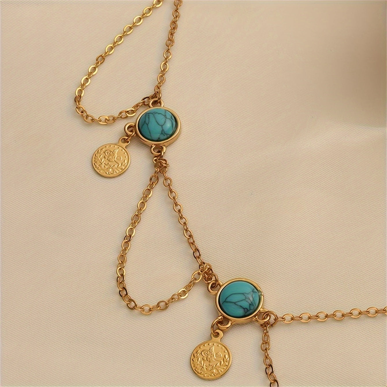 Vintage Coin Tassel Necklace
