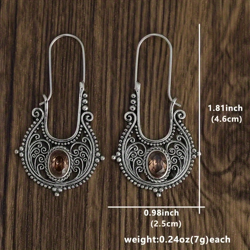 Antique U-Shaped Style Earrings