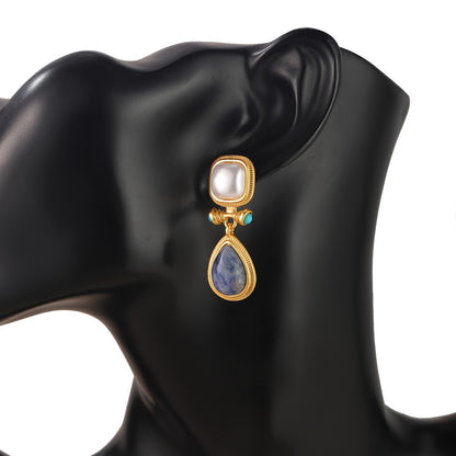 Lazuli Pendant Style Earrings