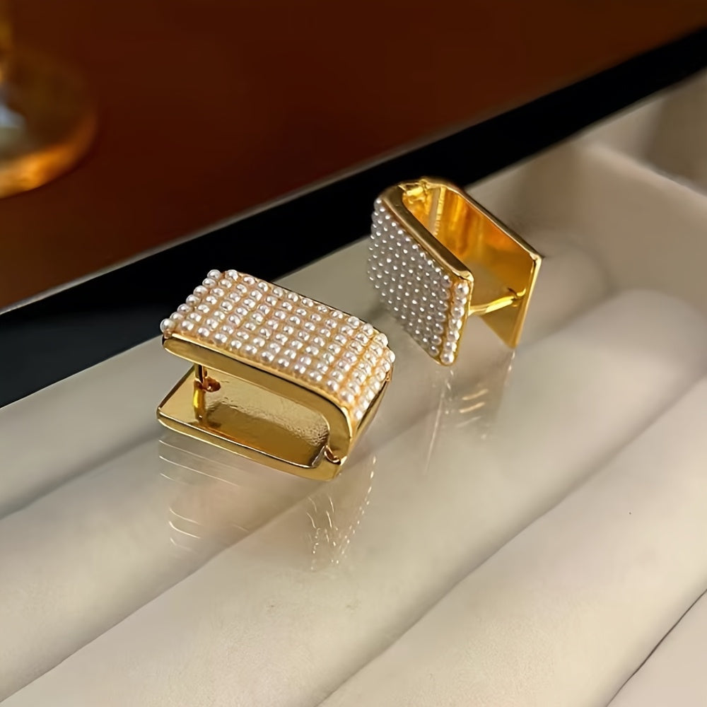 U-shaped Metal Wide Buckle Earring