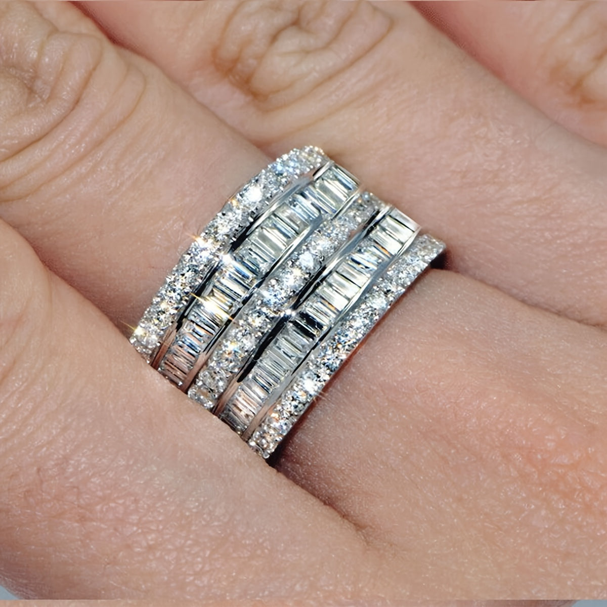Multilayer Zircon Ring