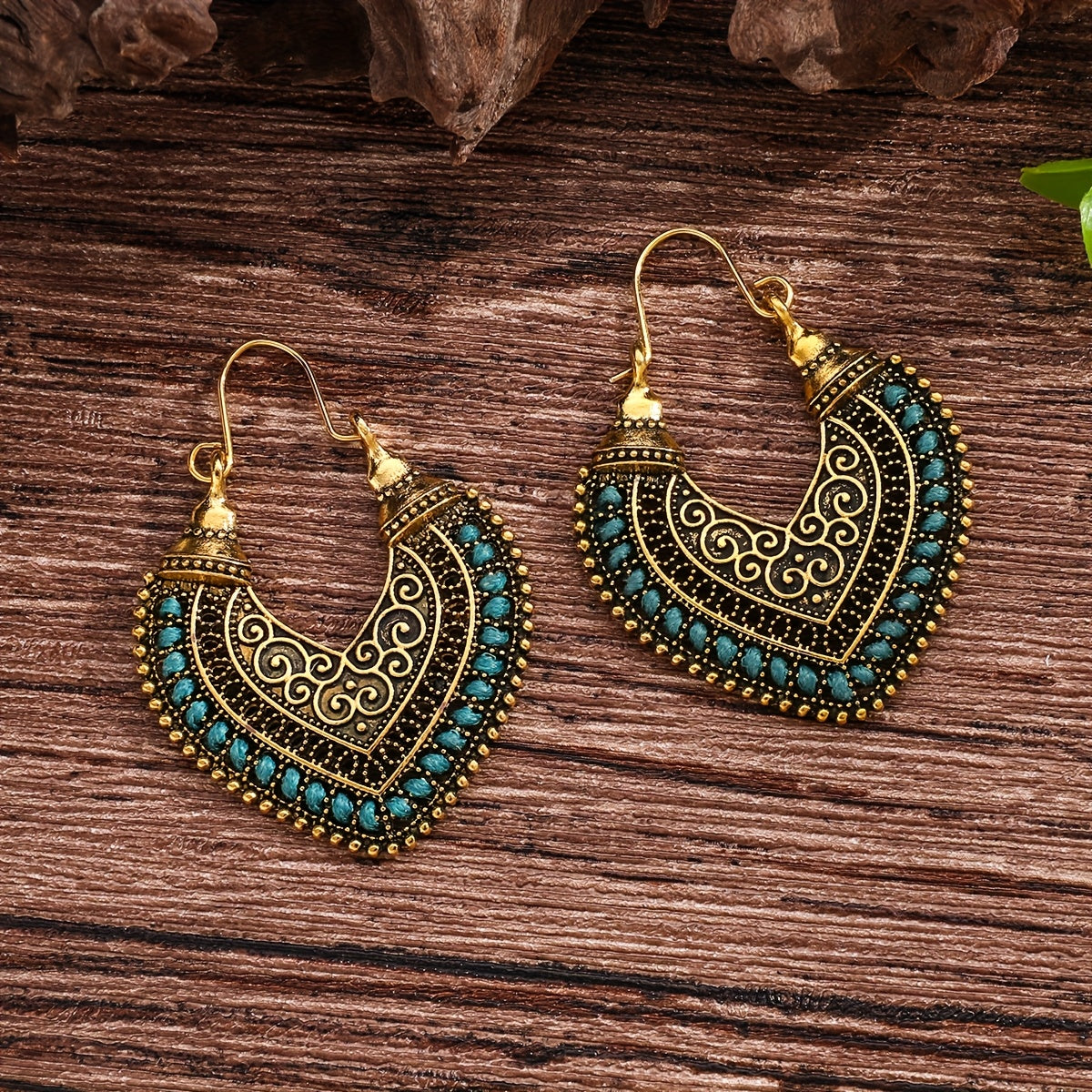 Drop Earrings in a Bohemian Vintage