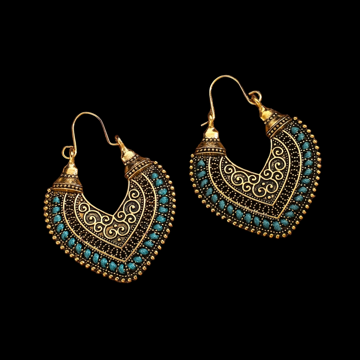 Drop Earrings in a Bohemian Vintage