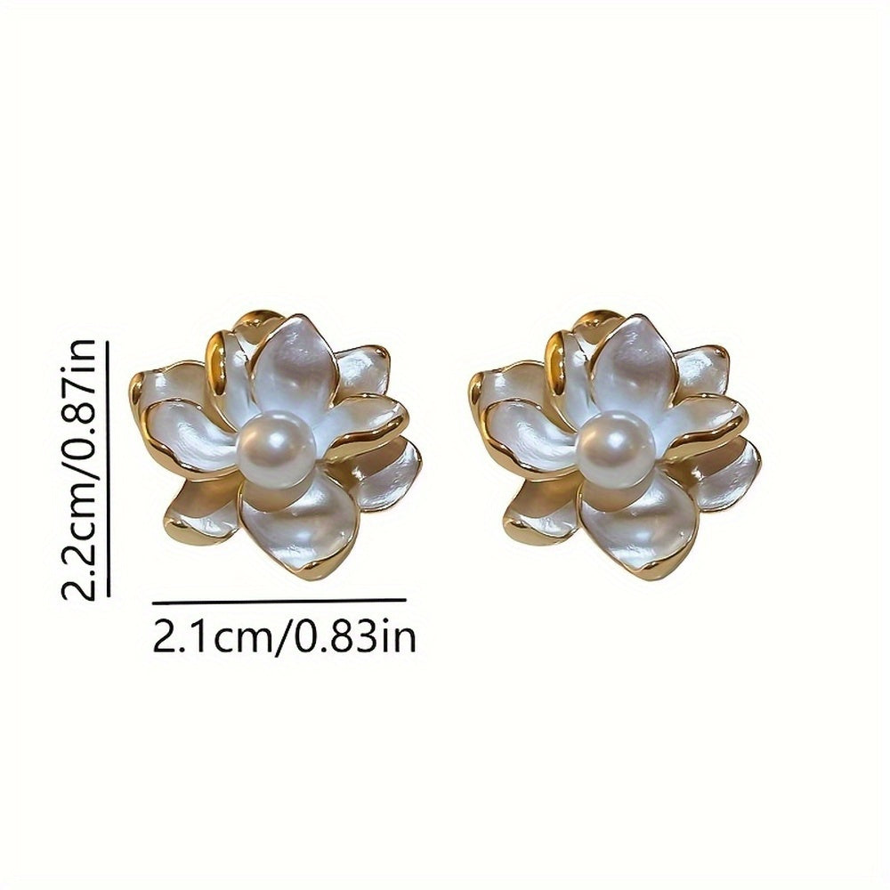Pearl Floral Earrings