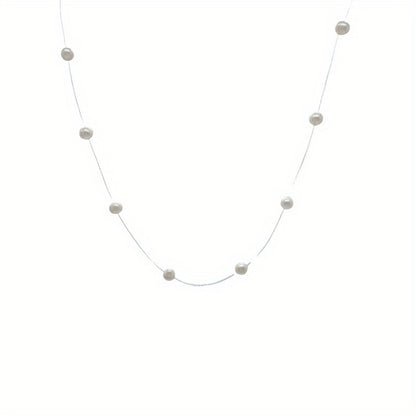 Pearl String with Chain