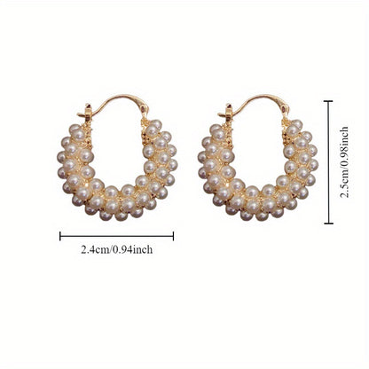 Vintage Bali Pearl Earrings