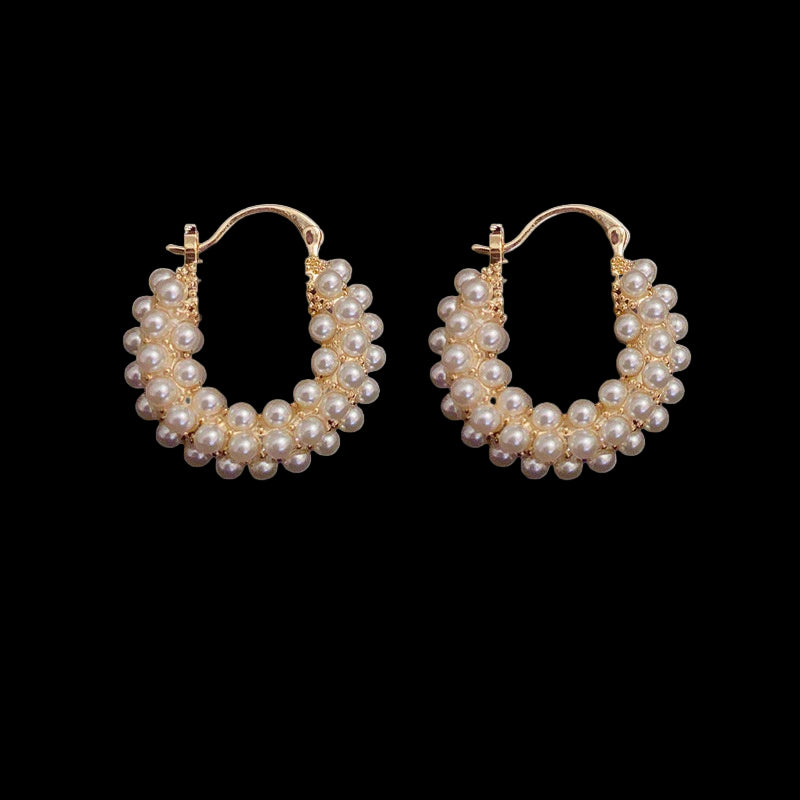 Vintage Bali Pearl Earrings