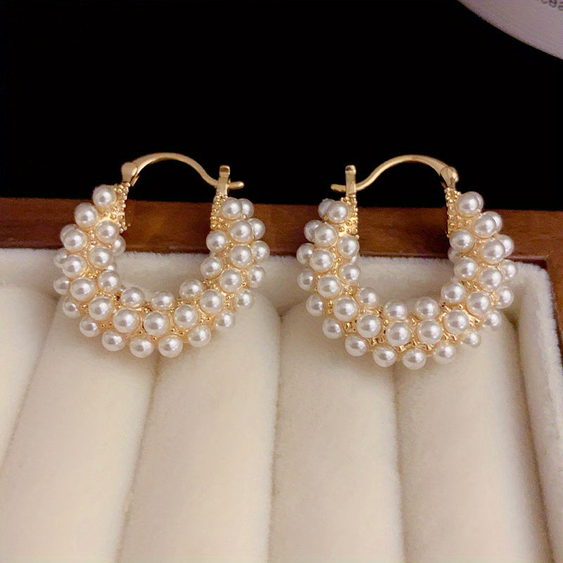 Vintage Bali Pearl Earrings