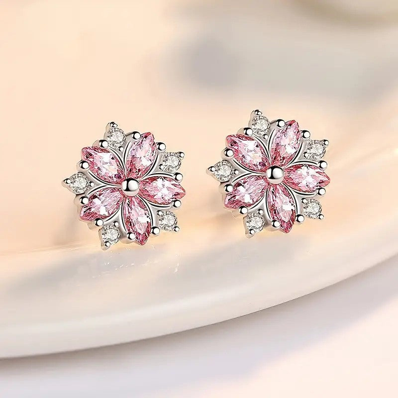 Cherry Blossom Stud Earrings