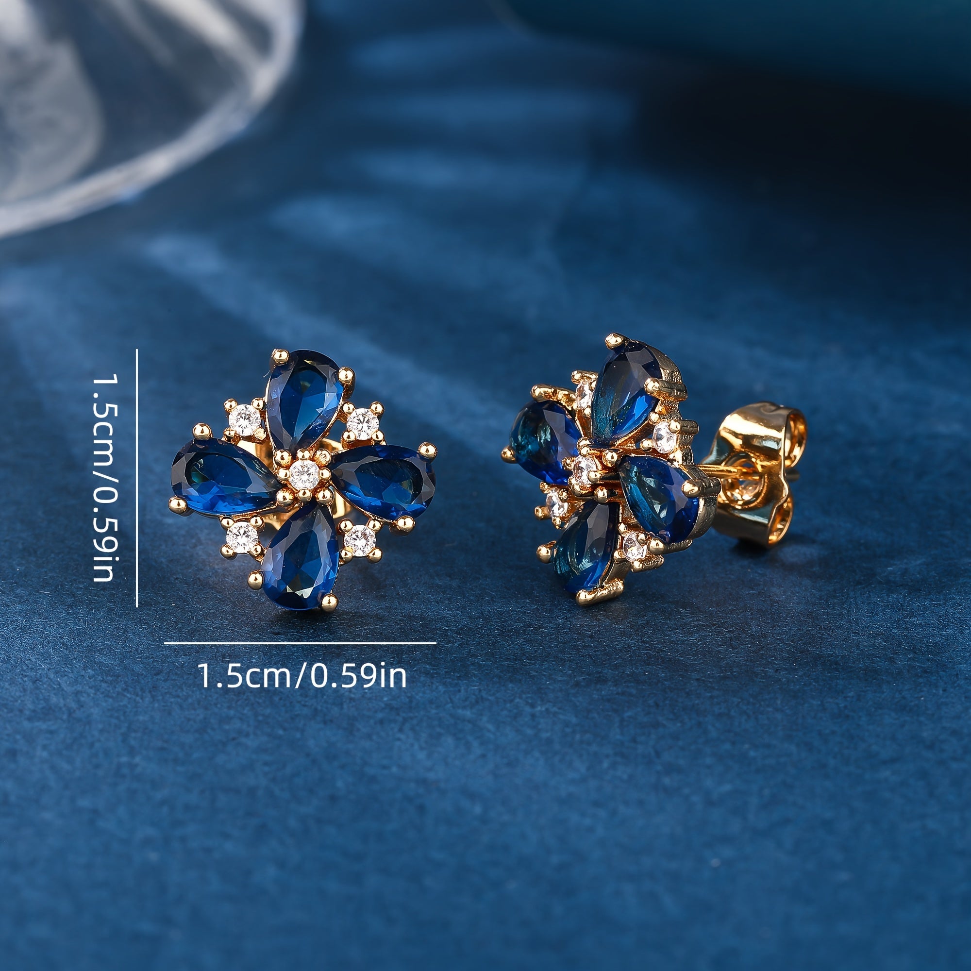 Royal Blue Stud Earrings