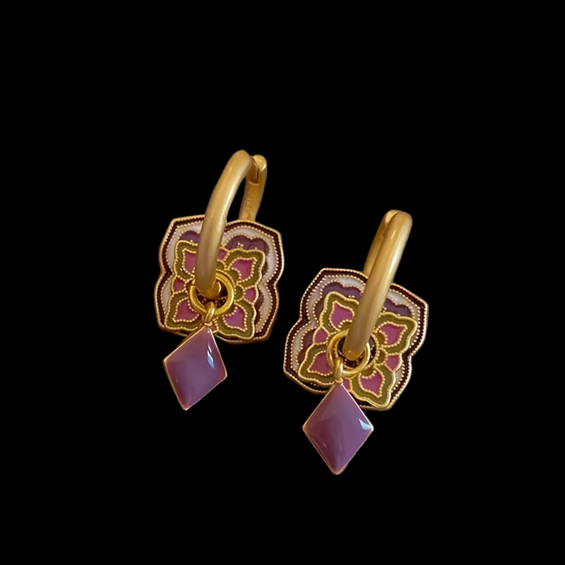 Classic Hollow Flower Enamel