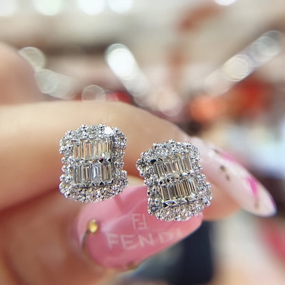 Small Cubic Zirconia Stud Earrings