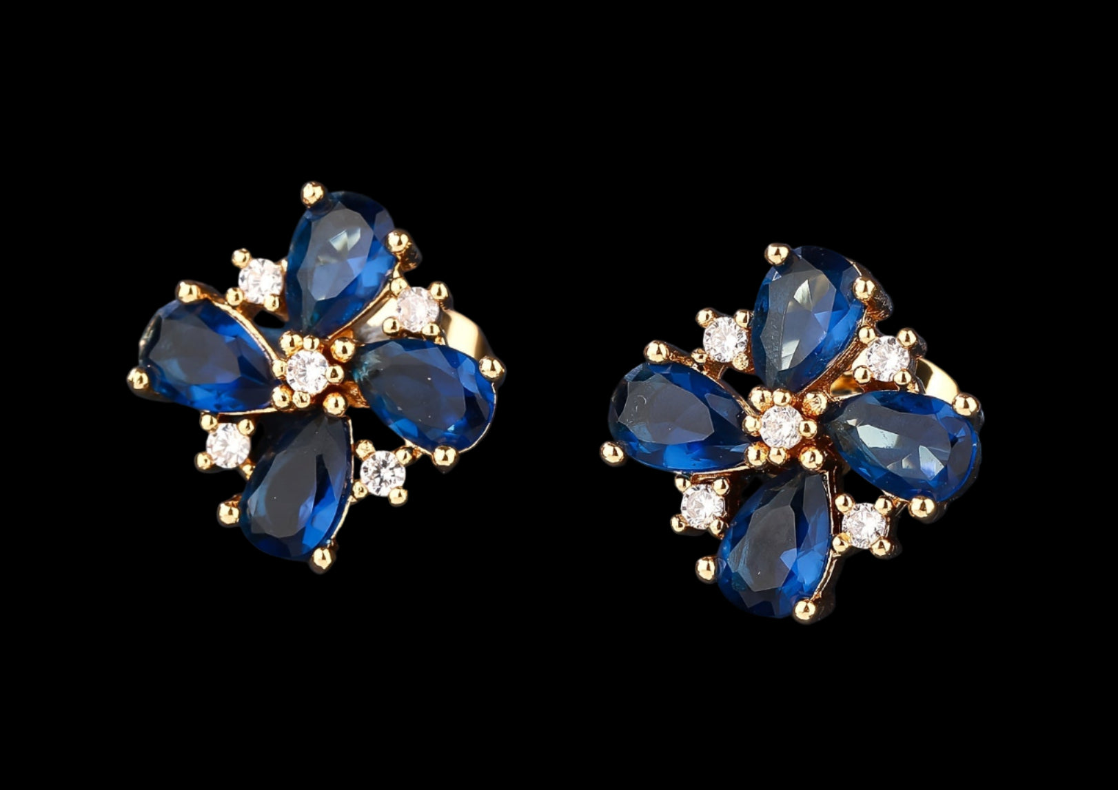 Royal Blue Stud Earrings