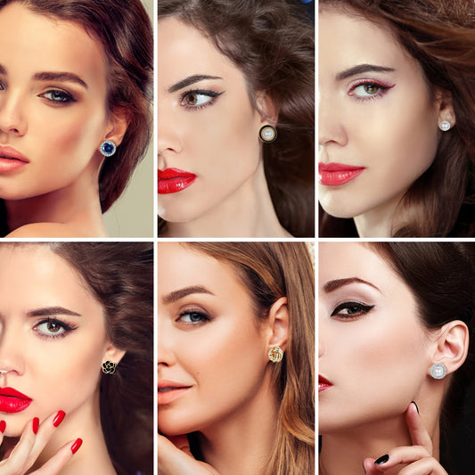Multi Design Ear Clip Earrings