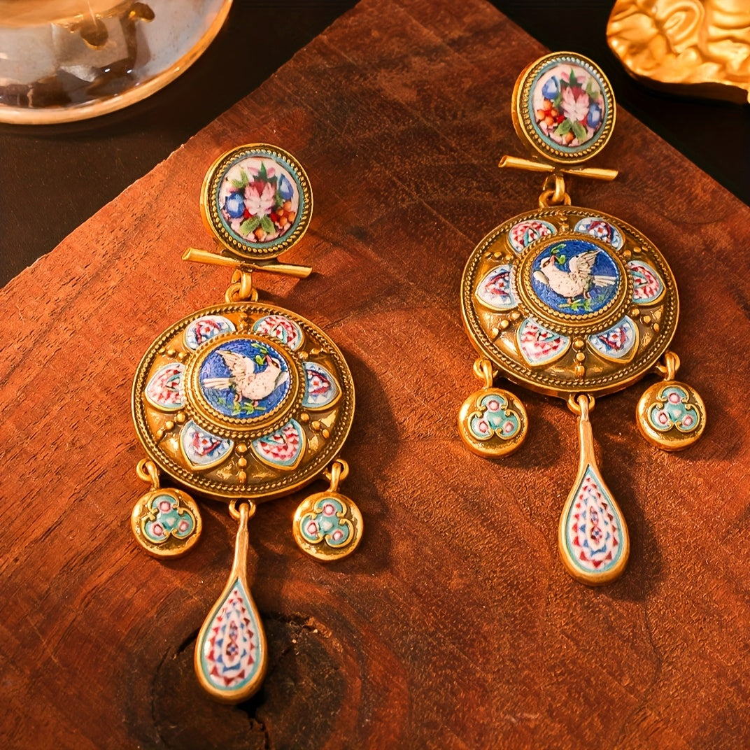 Vintage Ethnic Style Alloy Earrings
