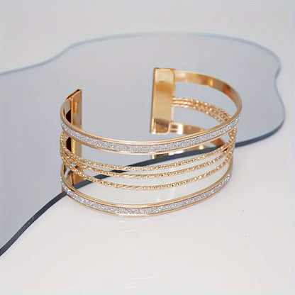 Elegant Multi-Layer Cuff Bracelet