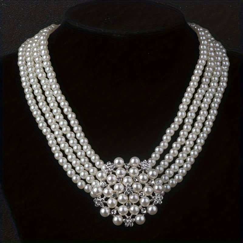 Elegant floral necklace Pendant Set