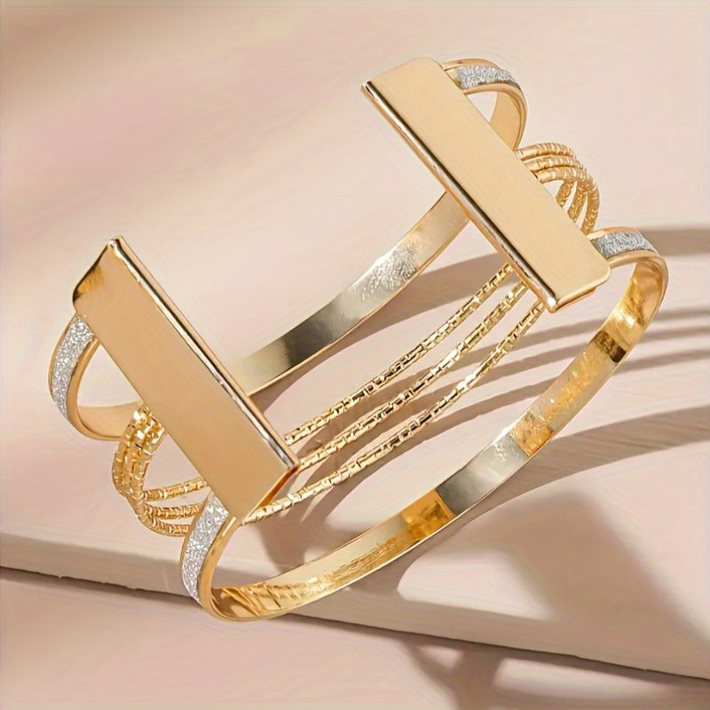 Elegant Multi-Layer Cuff Bracelet