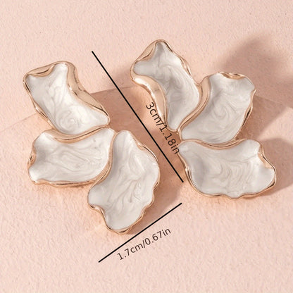 Half Flower Earrings