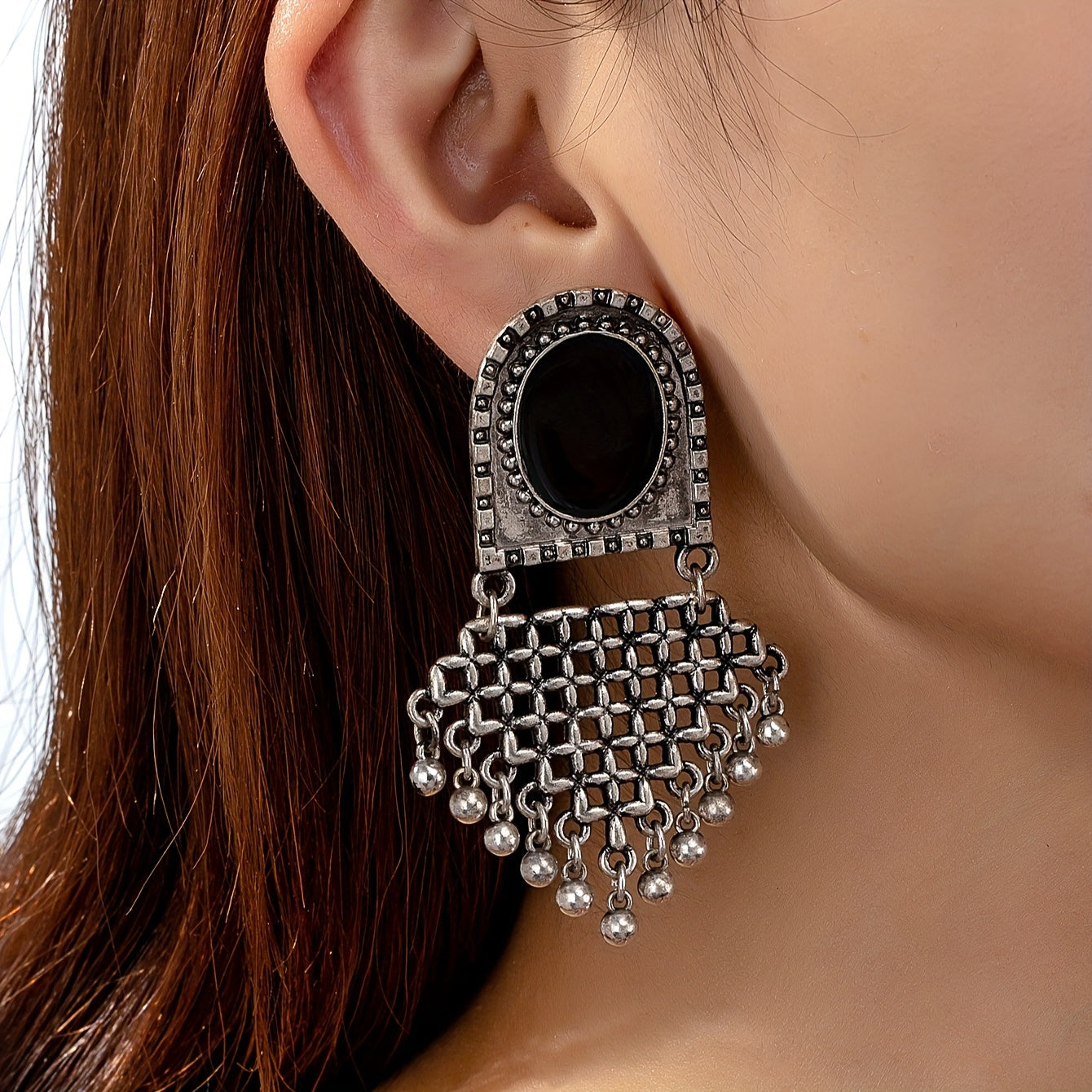 Vintage Hollow Water Drop Earrings