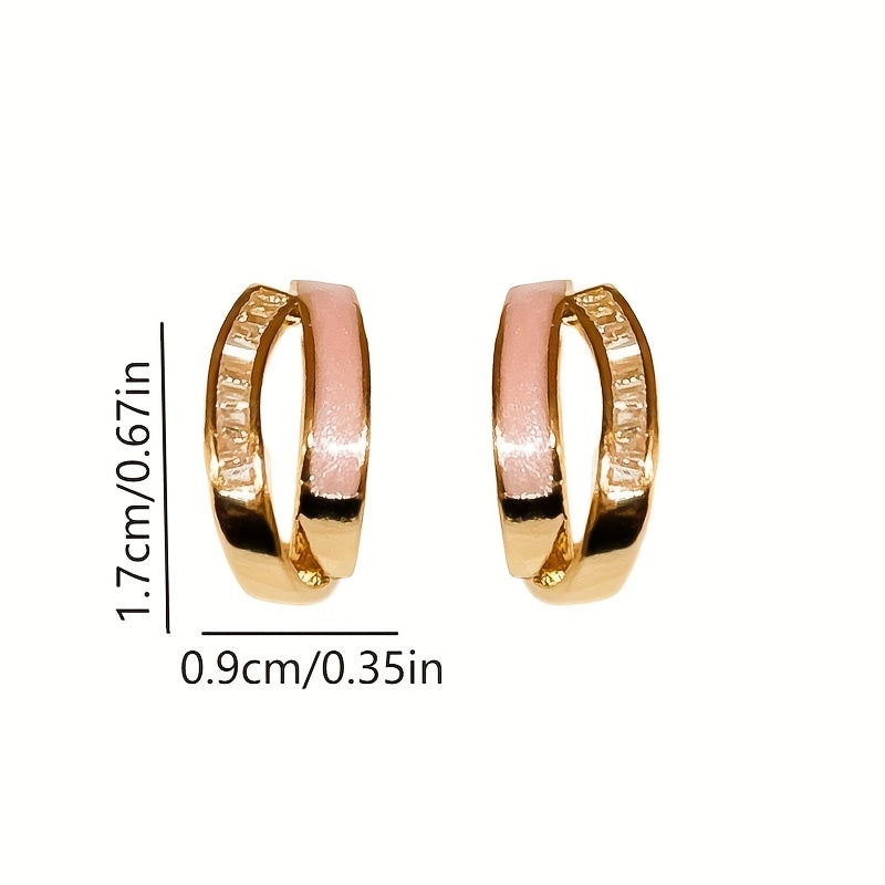 Japanese C-Shaped Stud Earrings