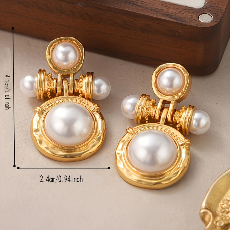 Boho Pearl Dangle Earrings