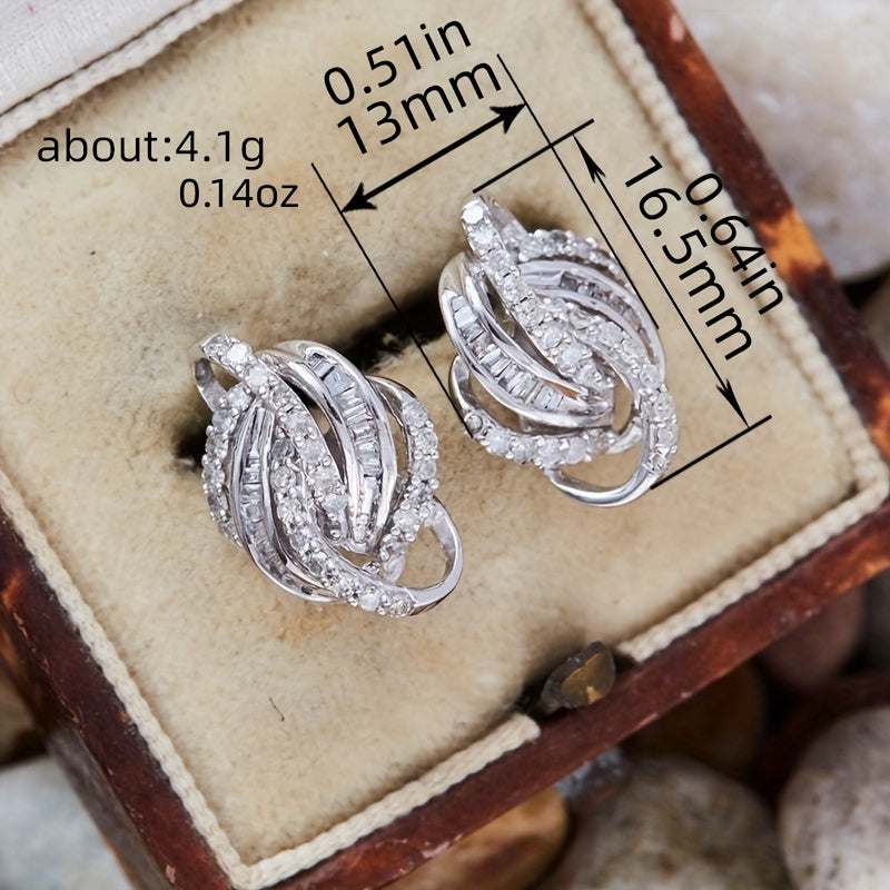 Geometric Line-wrapped Earrings