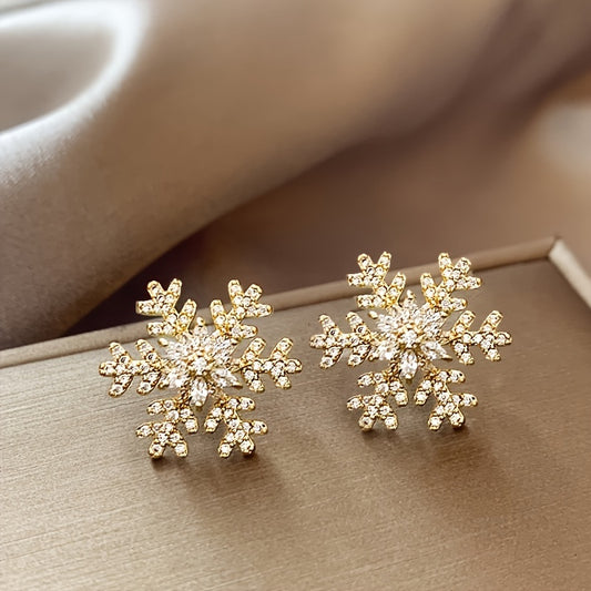 Snowflake Stud Earrings
