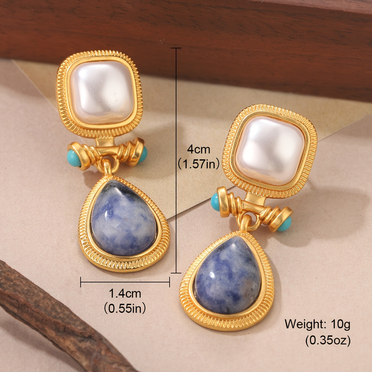 Lazuli Pendant Style Earrings